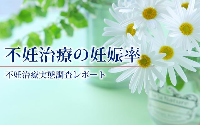 不妊治療の妊娠率　（不妊治療実態調査レポート）